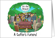 Birthday for Golfing Enthusiasts with a dark sense of humor card