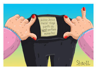 Birthday Funny for Yoga enthusiasts and Yoga Pants Lovers