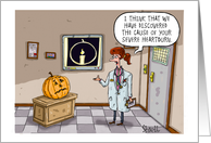 Happy Halloween to My Funny Pumpkin with a Serious Case of Heartburn card