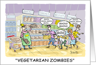 Belated Wedding Anniversary - Vegetarian Zombies card