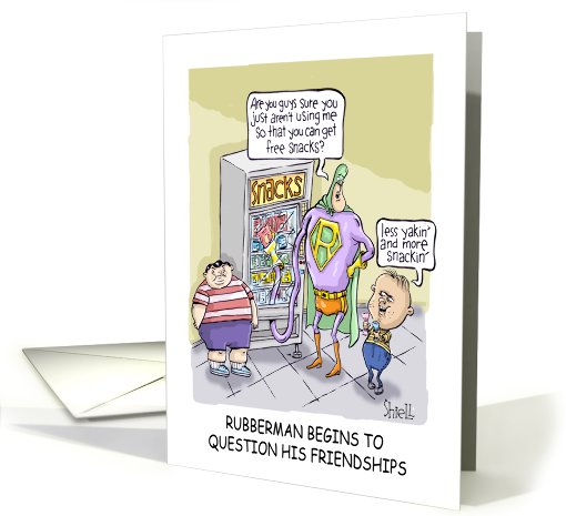 Happy Birthday from Group - Rubberman card (511373)
