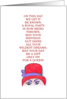 red hat queen card