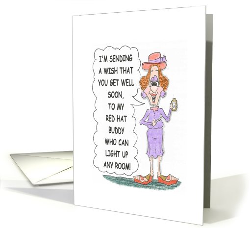 red hat get well card (482616)