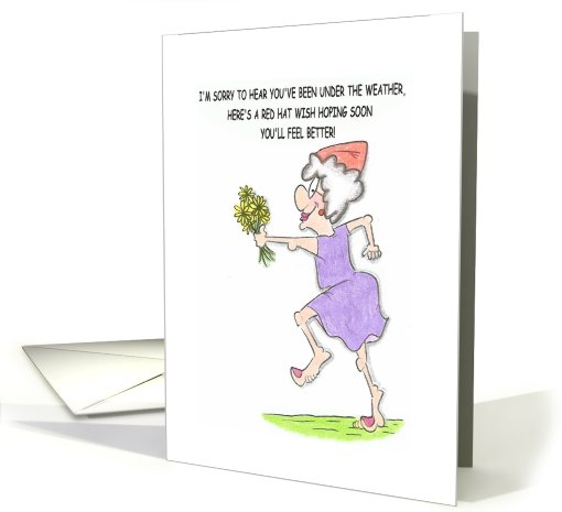 red hat feel better card (482617)