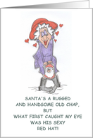 Red Hat Loves Santa card