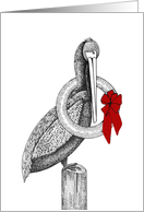 Pelican Christmas card