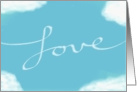 Love is in the Air - Skywriting card