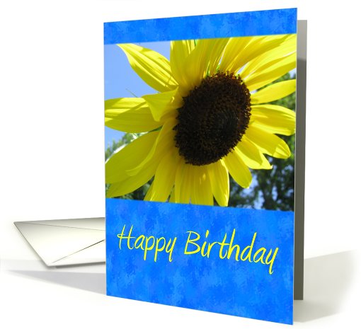 Sunflower Birthday card (489067)