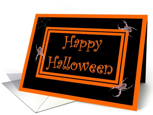 Happy Halloween - Spiders card (489832)