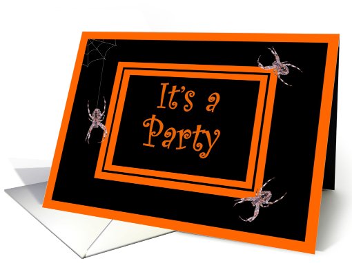 Halloween Party - Spiders card (489917)