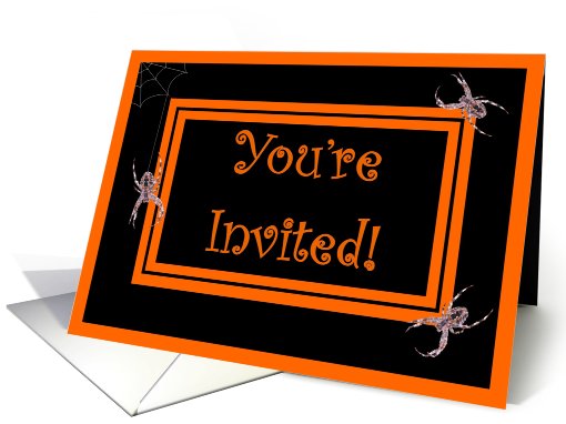 Halloween Party - Spiders card (489921)