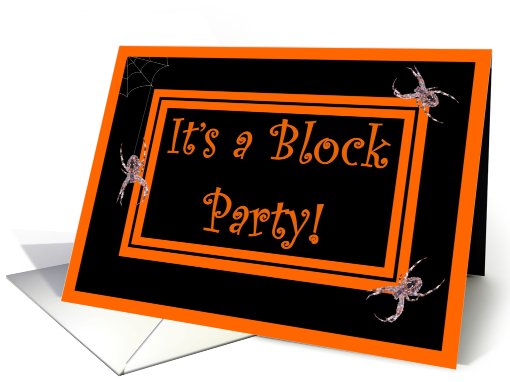 Halloween Block Party - Spiders card (489927)