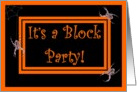 Halloween Block Party - Spiders card