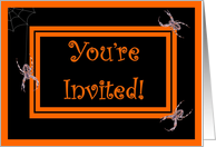 Halloween Haunted House - Spiders card