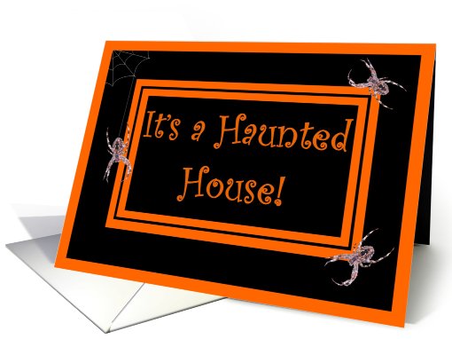 Halloween Haunted House - Spiders card (489945)