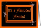 Halloween Haunted House - Spiders card