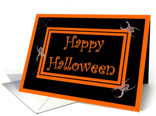 Happy Halloween - Spiders card (489954)