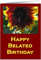 Happy Belated Birthday card