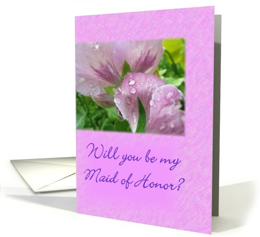 Will you be my Maid of Honor? card (493465)