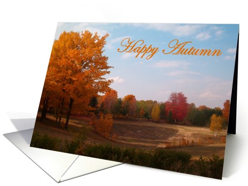 Happy Autumn Foliage card (498273)