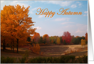 Happy Autumn Foliage card