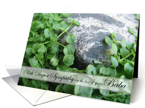 Deepest Sympathy loss of your Baba card (505016)