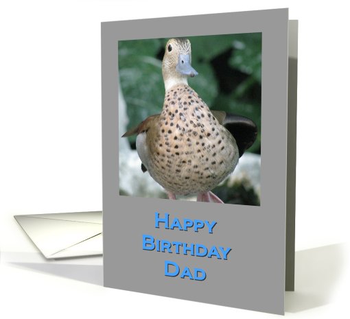 Birthday Duck for Dad card (539560)