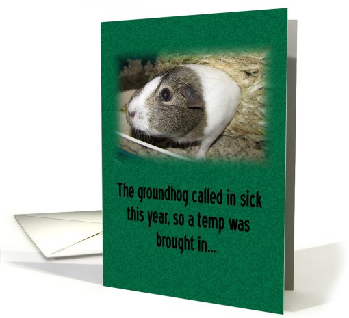 Groundhog/Guinea Pig Day card (539572)