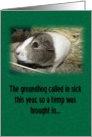 Groundhog/Guinea Pig Day card