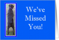 We’ve Missed You Black Lab card
