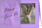 Easter Brunch - Please Join Us - Purple card