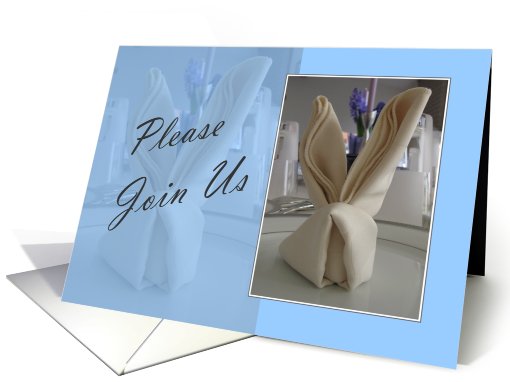 Easter Brunch - Please Join Us - Blue card (548544)