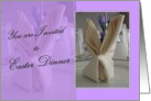 Easter Dinner - You are Invited - Purple card