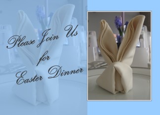Easter Dinner - Please Join Us - Blue