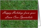 Happy Holidays from your Lawn Care Specialists card