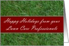 Happy Holidays from your Lawn Care Professionals card