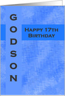Happy 17th Birthday Godson card