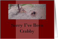 Sorry I’ve Been Crabby card