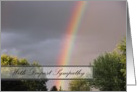 With Deepest Sympathy Rainbow card