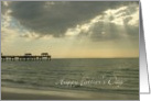Happy Father’s Day - Clearwater Beach - Sun Streaming Through Clouds card