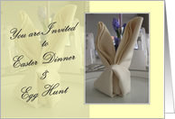 Easter Dinner & Egg Hunt - You are Invited card