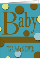 modern theme baby boy card