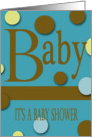 modern theme baby boy card