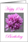 Happy 101st Birthday Purple Flower card
