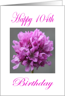 Happy 104th Birthday Purple Flower card