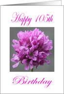 Happy 105th Birthday Purple Flower card
