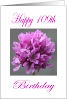 Happy 109th Birthday Purple Flower card