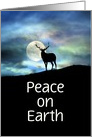 Elk Peace on Earth Customizable Christmas Card