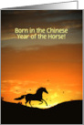 Happy Birthday Year of the Horse card