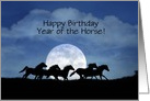 Happy Birthday Year of the Horse card